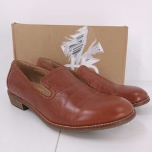 Earth Edna Slip On Medium Natural Block Heel Casual Loafers Womens Size 8.5 M